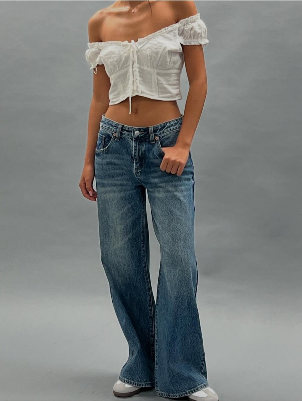 S.O.N.G. Womens Slouchy Street Jeans 9/29 High Rise Wide Leg Baggy Skater Jean